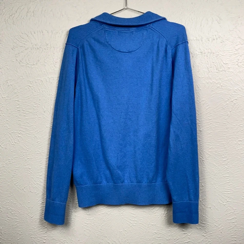 Banana Republic Cotton Cashmere Blue Sweater Med